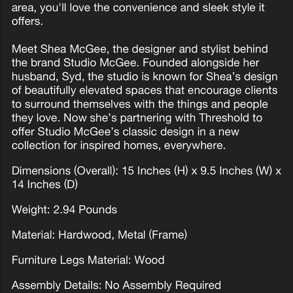 COPY - New in box Studio McGee magazine holder. - Picture 4 of 5